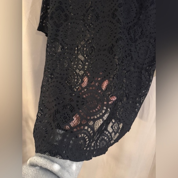 A.N.A Bathing Suit Black Lace Coverup - Picture 2 of 7